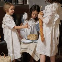 Bene Bene  Ivory Sheer Frill Layered Dress