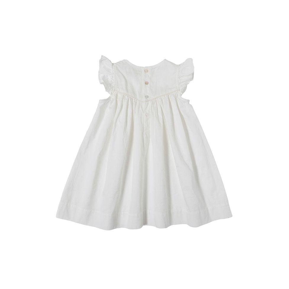 Bene Bene  Ivory Sheer Frill Layered Dress