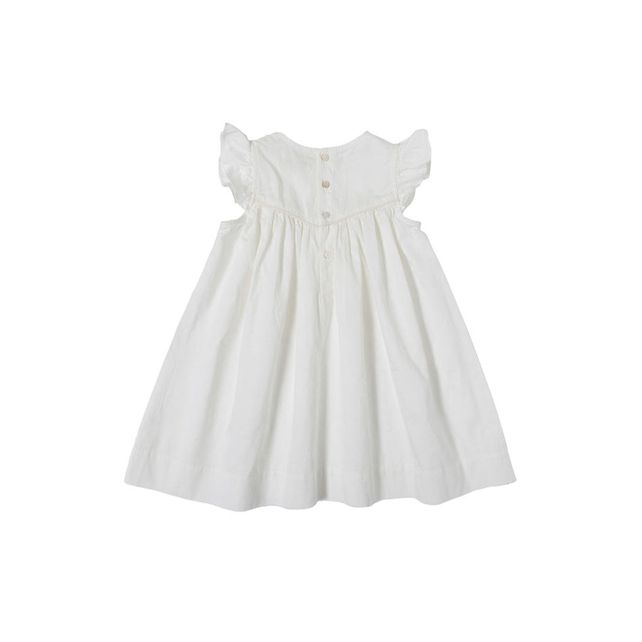 Bene Bene  Ivory Sheer Frill Layered Dress