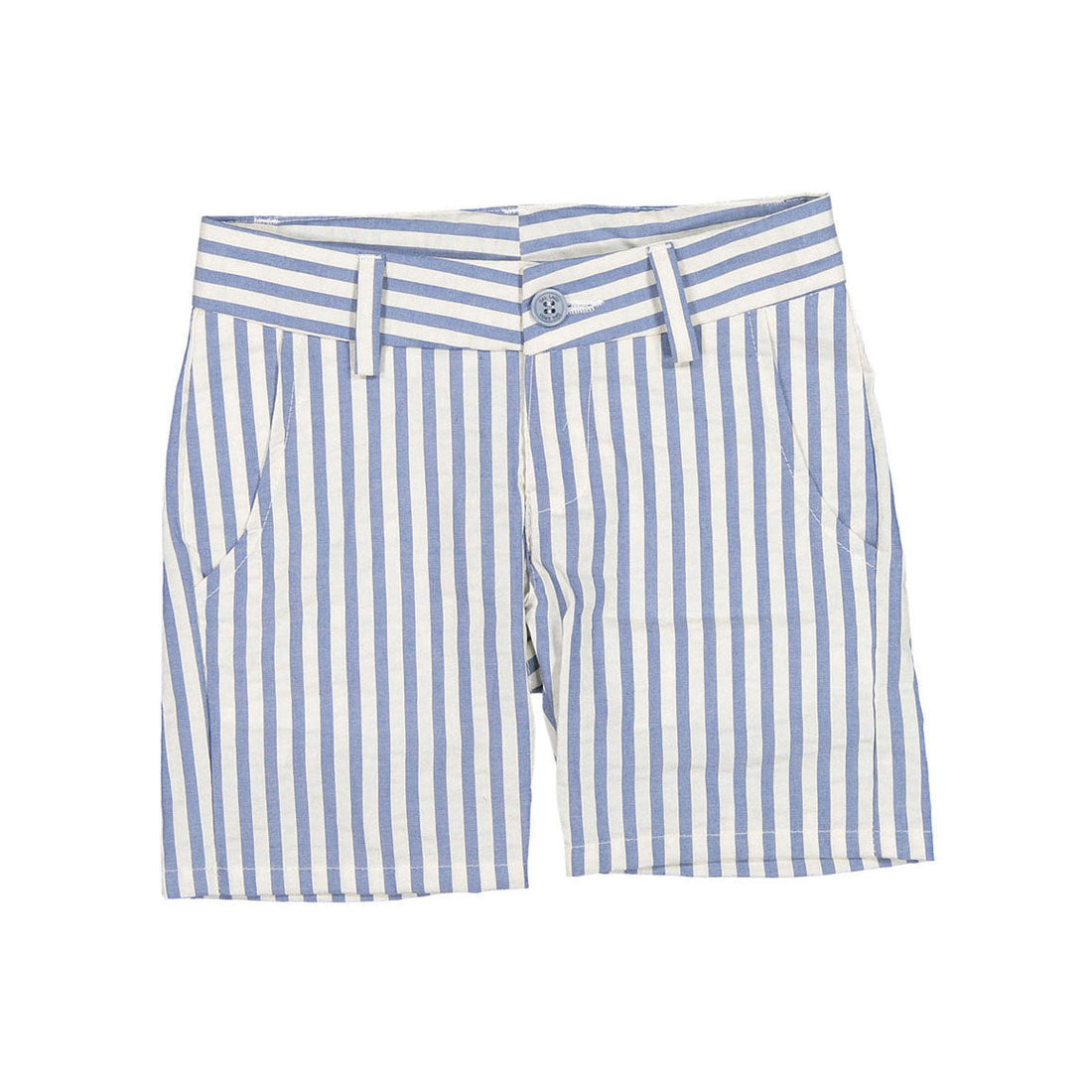 Dal Lago Shorts Dal Lago Thick Blue Stripe Bermuda Shorts