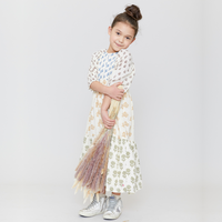 Pink Chicken Danielle Maxi Dress - Mixed Block Print
