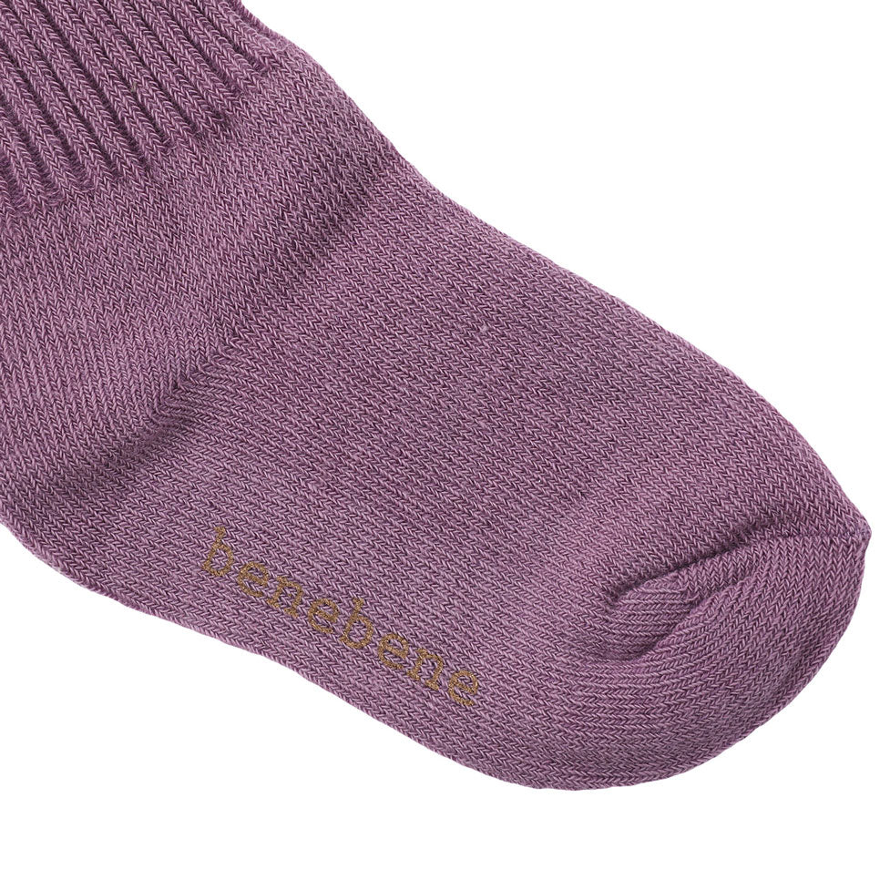 Bene Bene  Purple Coloring Ribbed Socks