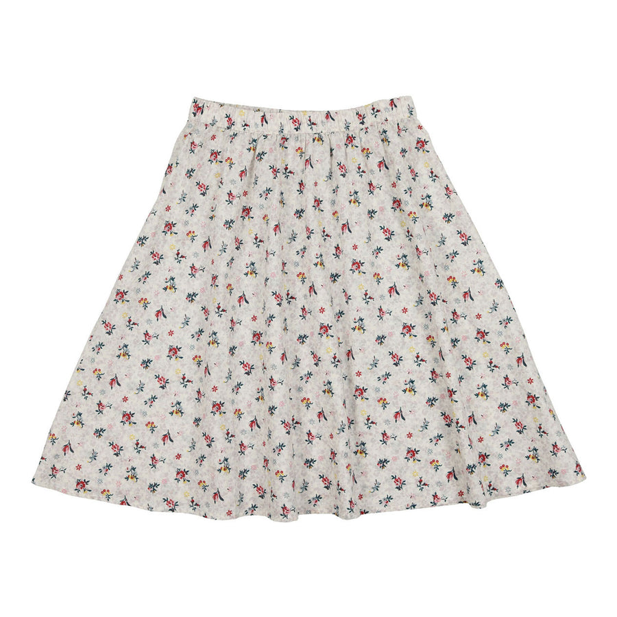 Delicat Ecru Floral Print Circle Skirt