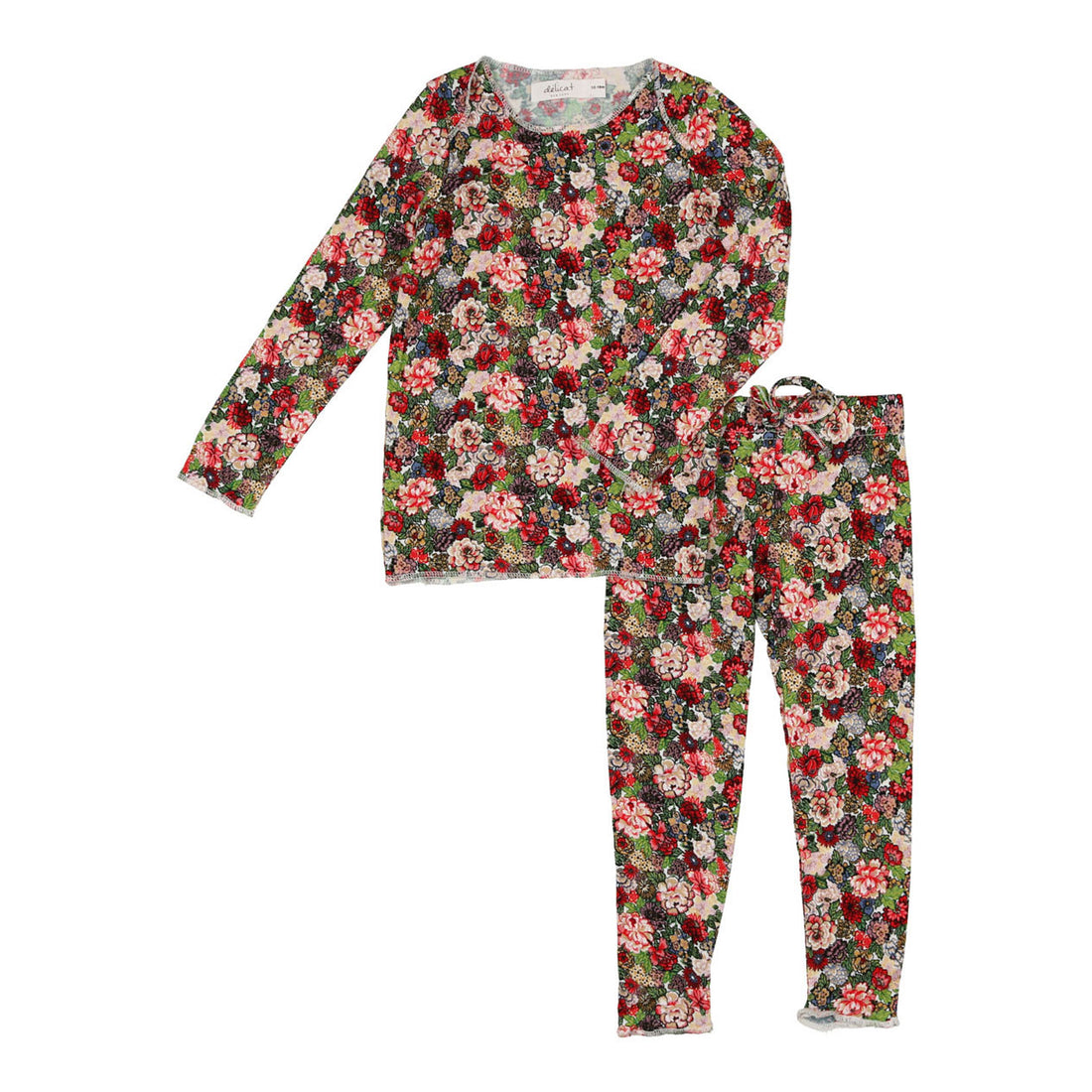 Delicat Red Floral Print Legging Set