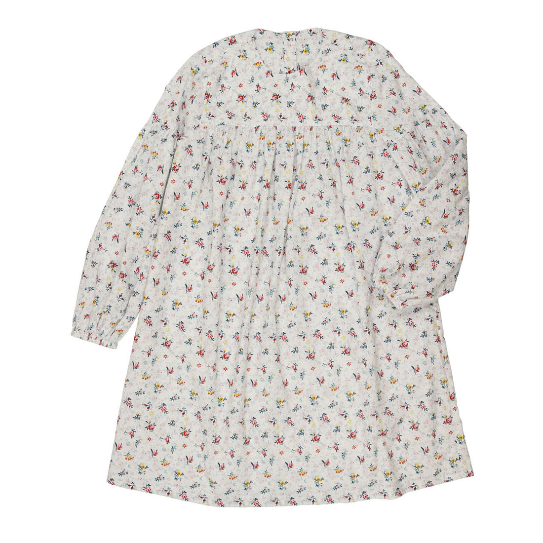 Delicat Ecru Floral Print Popelin Dress