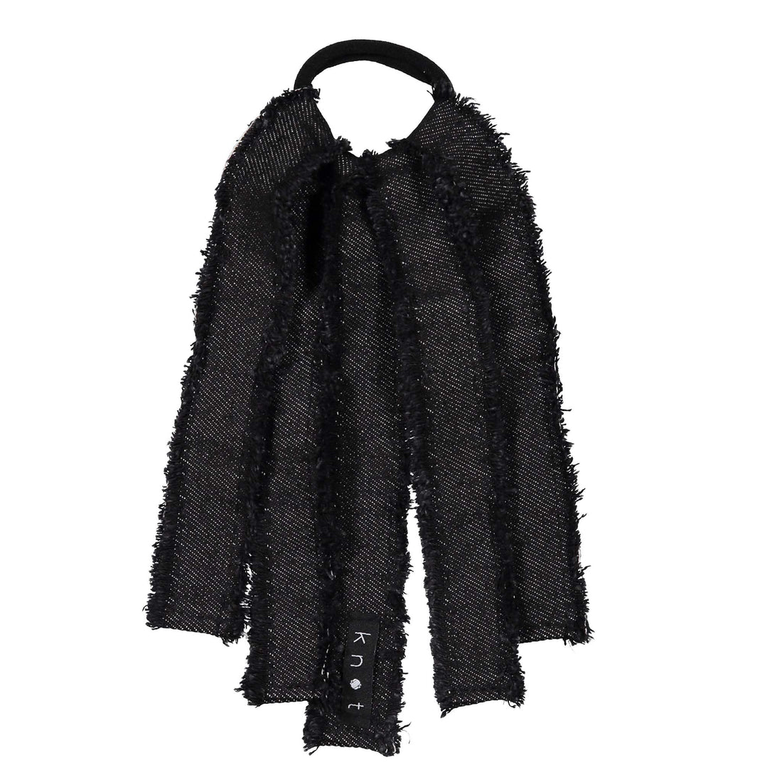 Knot Hairbands Denim Hairtie // Black Wash