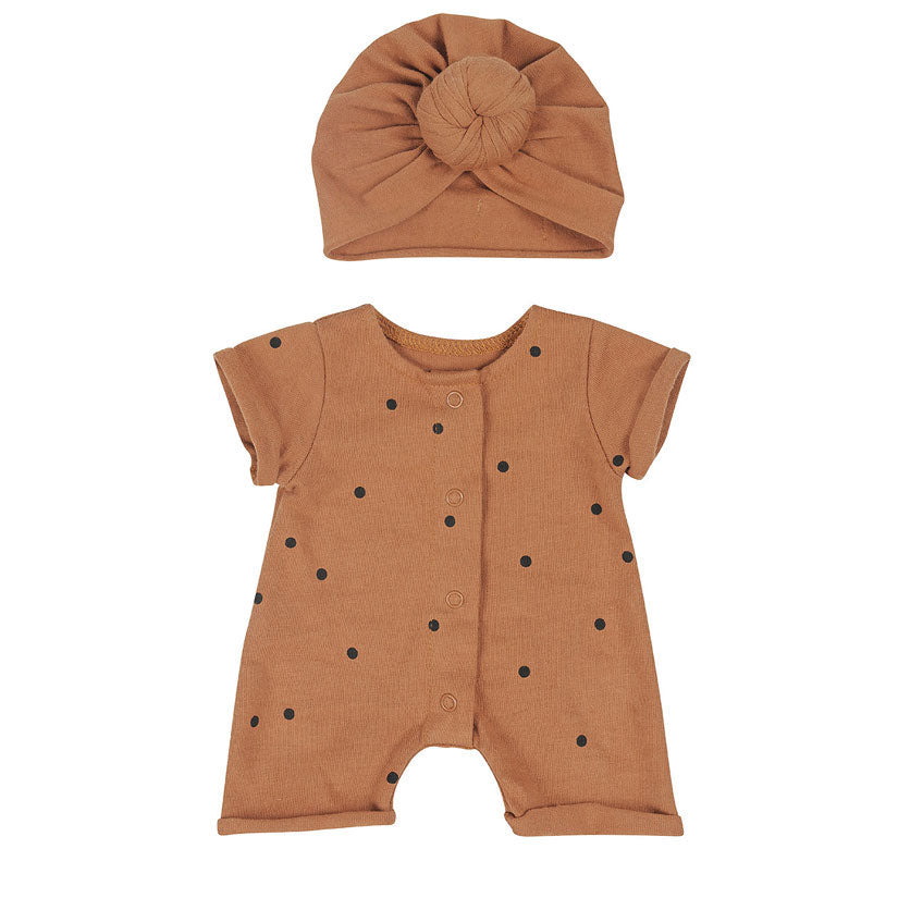 Bonjour Little Doll Outfit Dots Nut / Nut