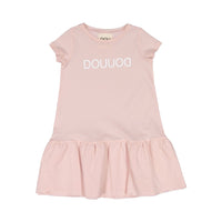 Doudou dresses DOUDOU Old Rose Logo Jersey Dress