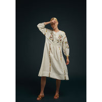Soeur Ecru Embroidered Irina Dress