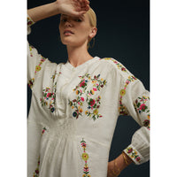 Soeur Ecru Embroidered Irina Dress