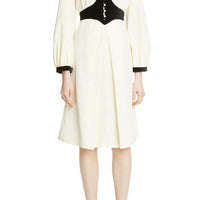 Batsheva Cream Moire Ashlyn Women's Dress