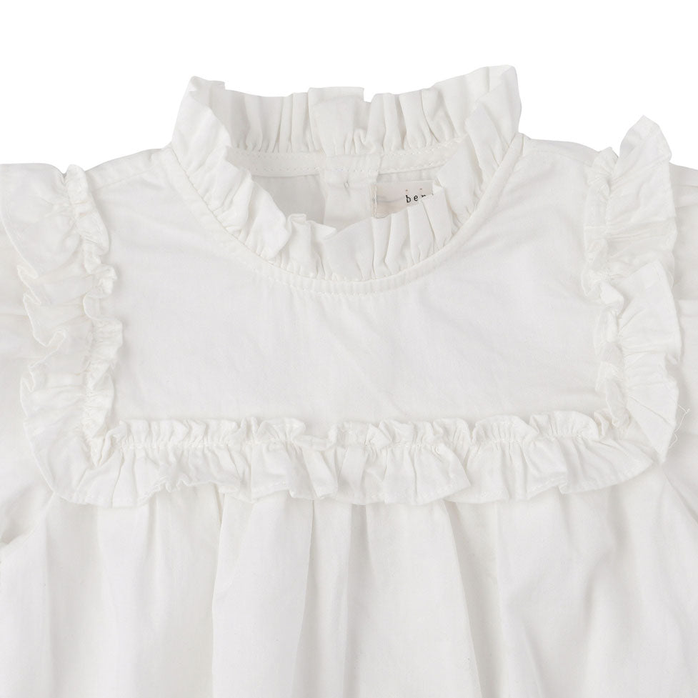 Bene Bene  Ivory Sheer Frill Romper
