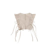 Bene Bene Indian Pink Smocking Frill Vest