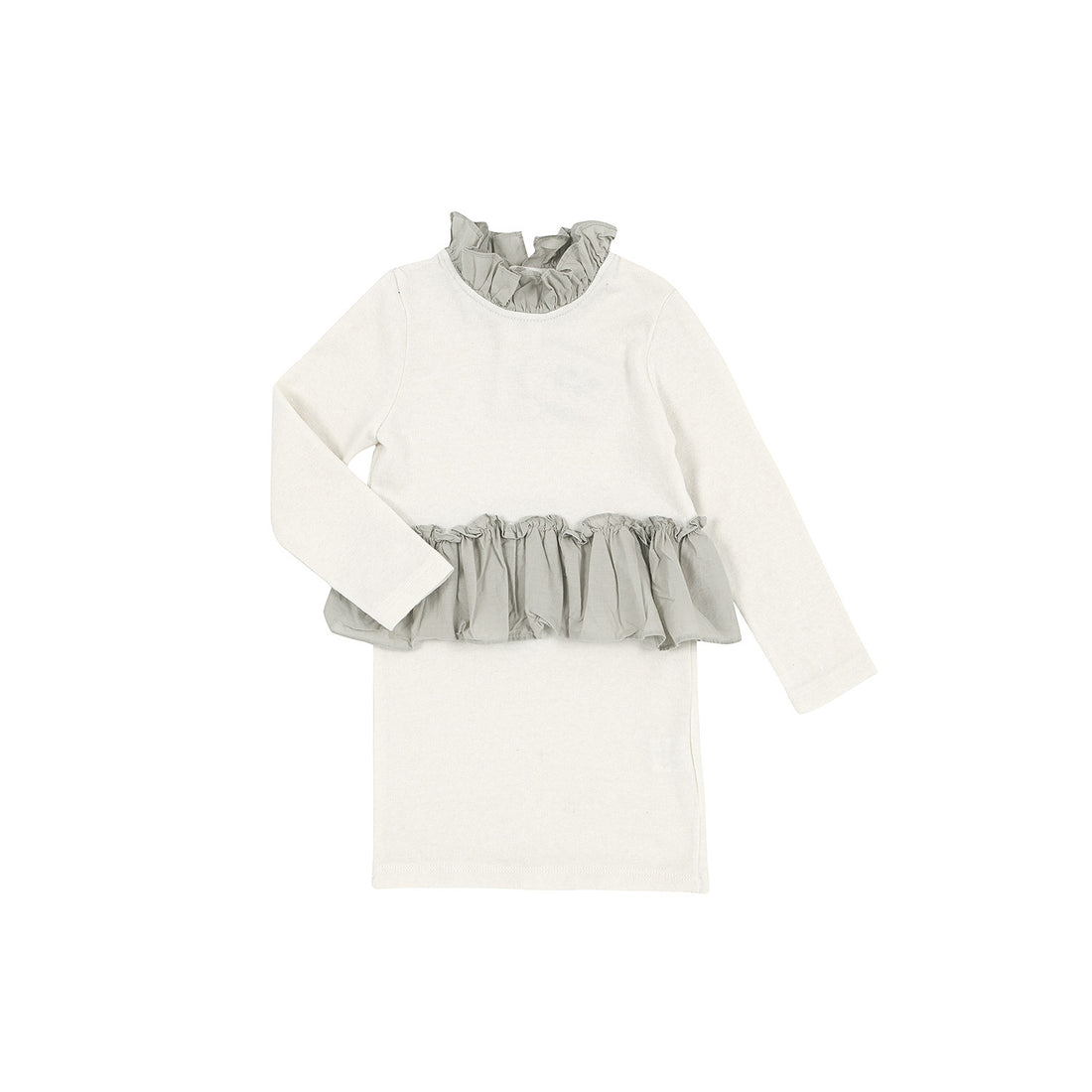 Bene Bene Ivory Warm Frill Dress - Ladida