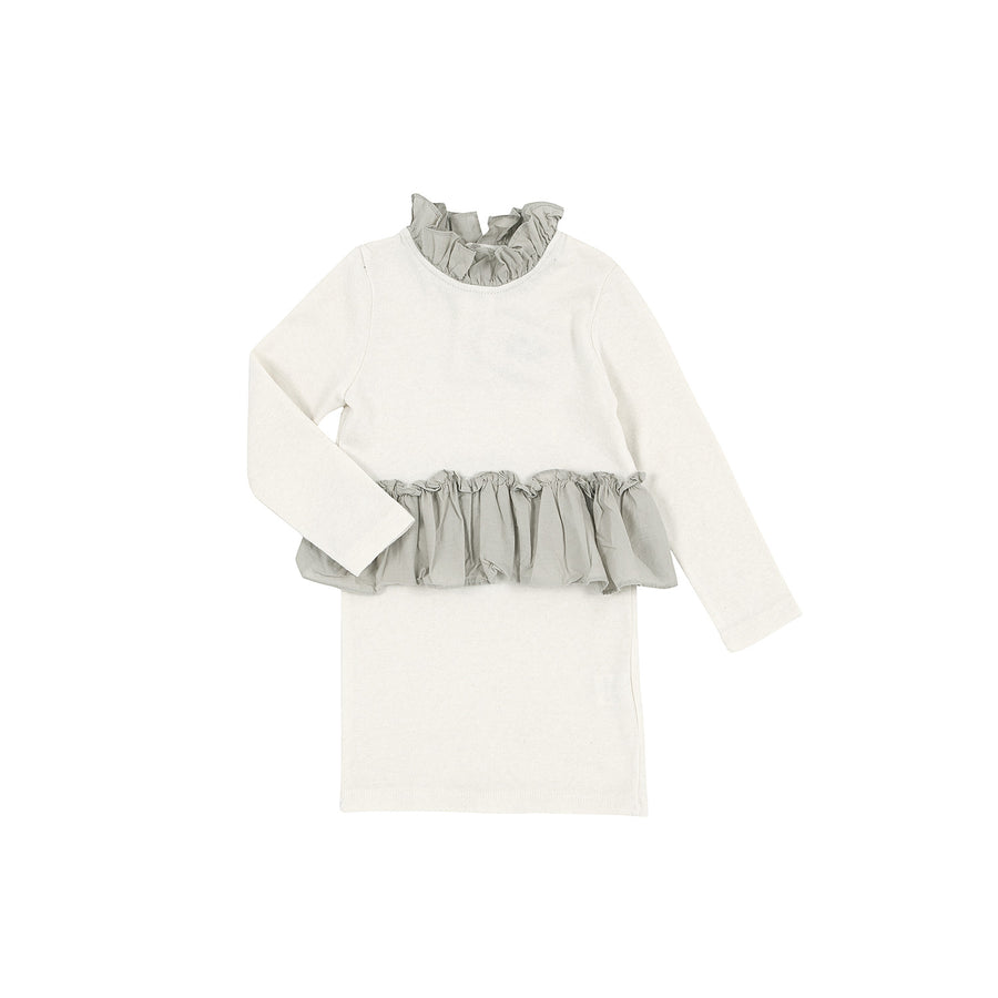 Bene Bene Ivory Warm Frill Dress - Ladida