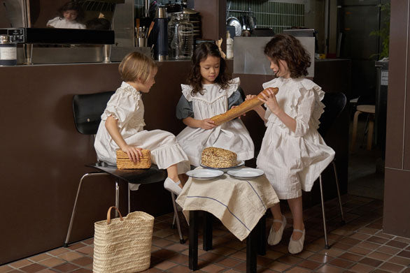 Bene Bene  Ivory Sheer Frill Layered Dress