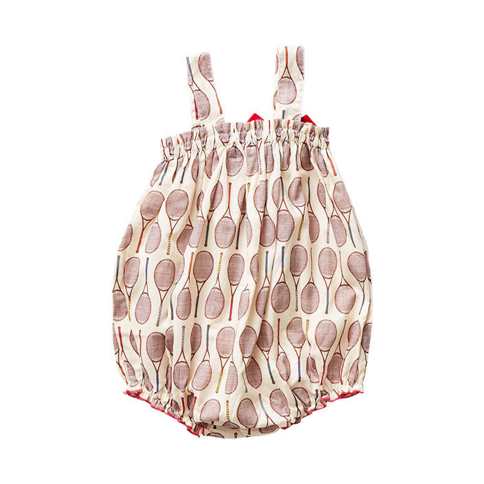 Pink Chicken Tennis Rackets Emma Lou Romper