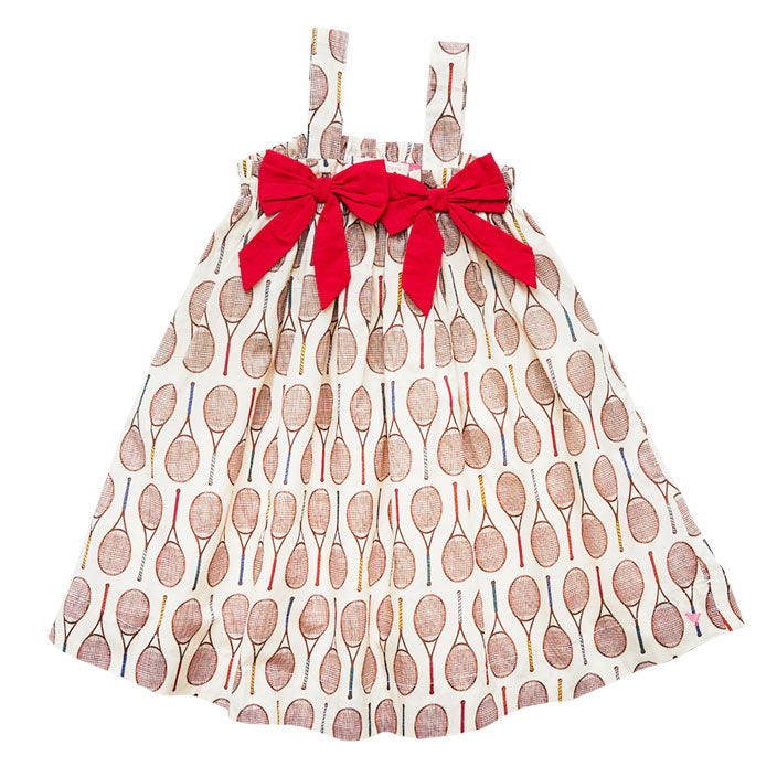 Pink Chicken Tennis Rackets Emma Lou Dress