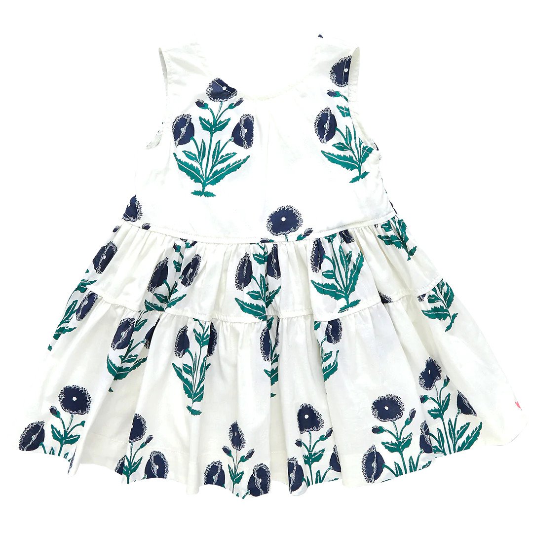 Pink Chicken Eloise Dress - Navy Dandelion