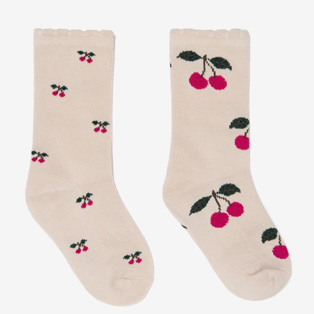 Konges Slojd Big Cherry/Cherry 2 Pack Jacquard Socks