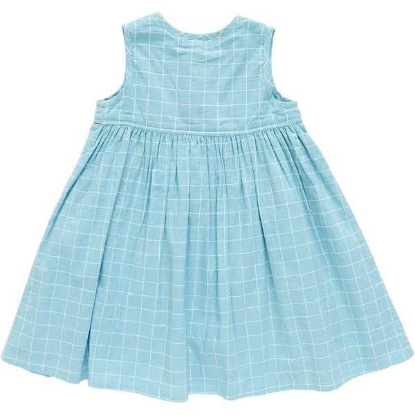 Pink Chicken Jade Dress - Blue Tattersall