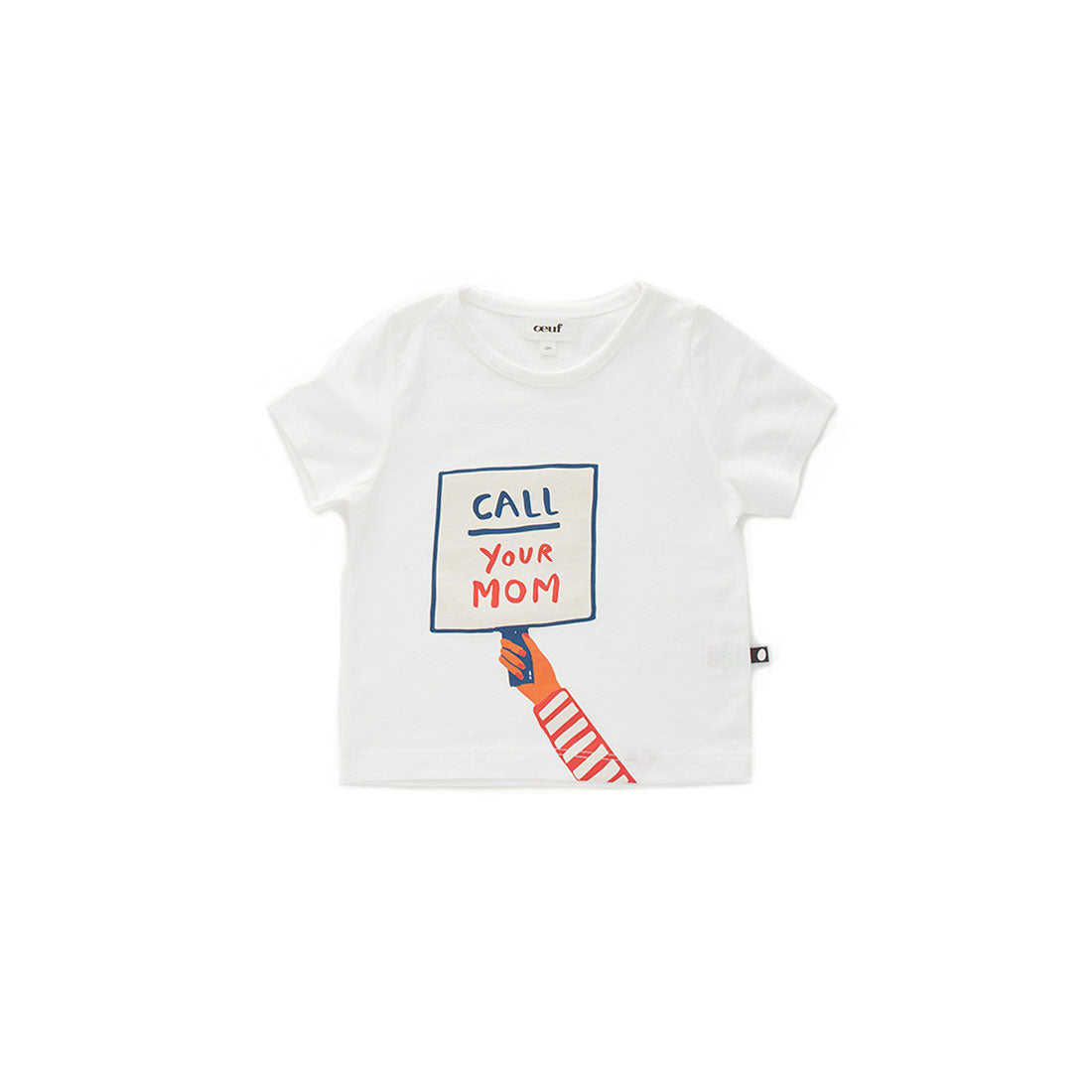 Oeuf White Sign Tee