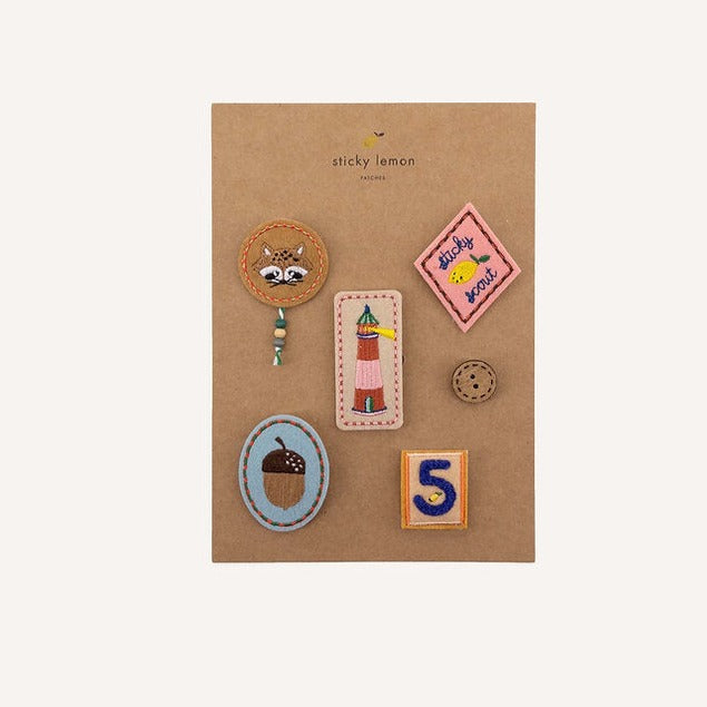 Sticky Lemon Embroidered Pins | Adventure Collection