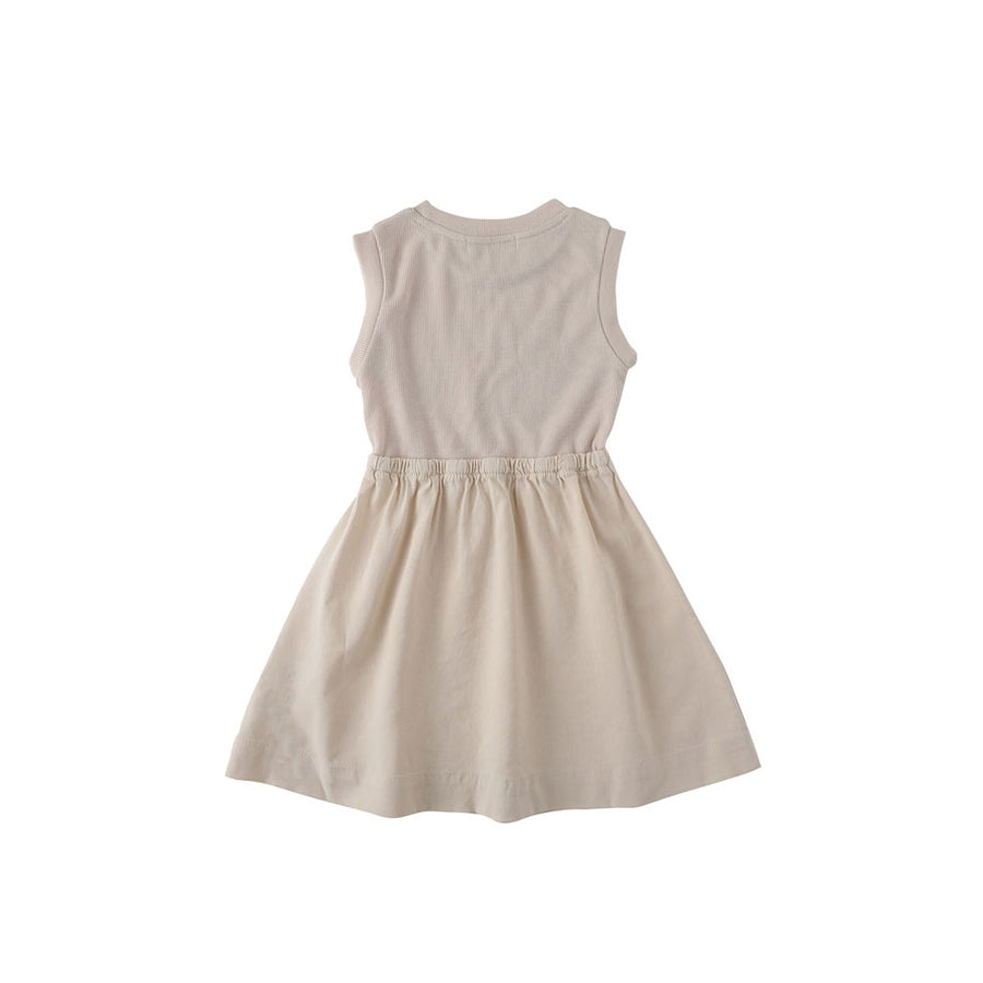 Bene Bene  Cream Lean Sleeveless Dress