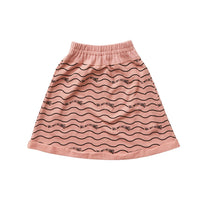 Hey kid Salmon Sun Logo Skirt