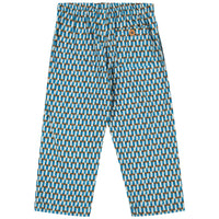 Caramel Blue Geo Print Ficus Trouser