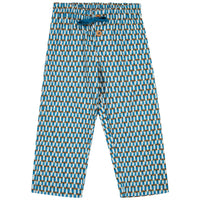 Caramel Blue Geo Print Ficus Trouser