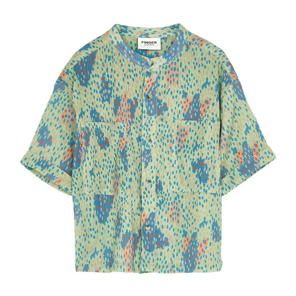 Finger in the Nose blouses Finger in the Nose Wonder Pistache Camo - Oversized Shirt