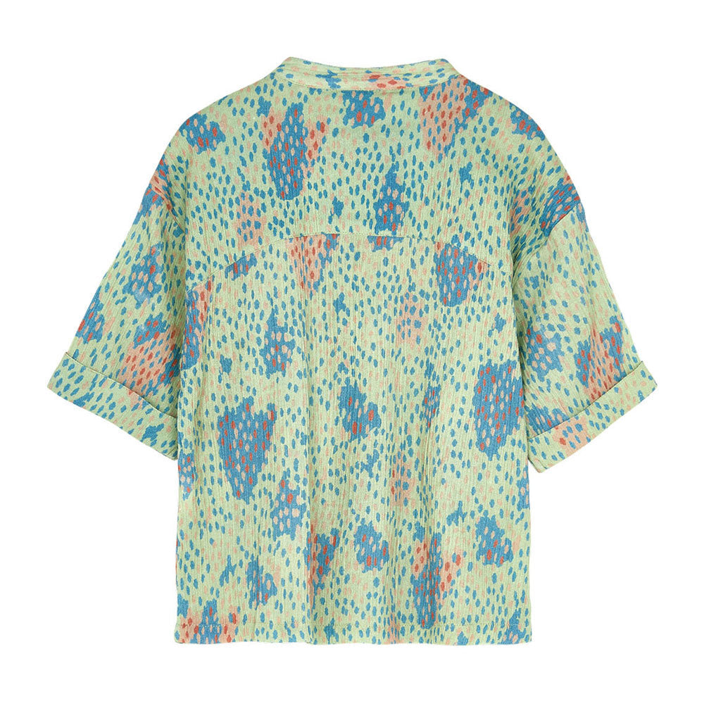 Finger in the Nose blouses Finger in the Nose Wonder Pistache Camo - Oversized Shirt