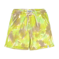 Finger in the Nose bottoms Finger in the Nose Trinity Fluo Lime Camo - Elasticated Shorts