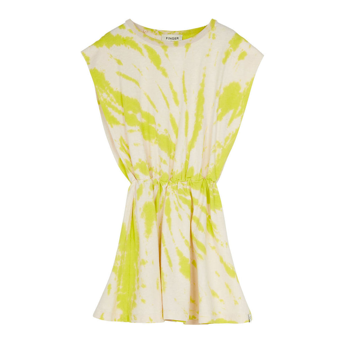 Finger in the Nose dresses Finger in the Nose Billie Fluo Lime Tie & Dye - Sleeveless Dress