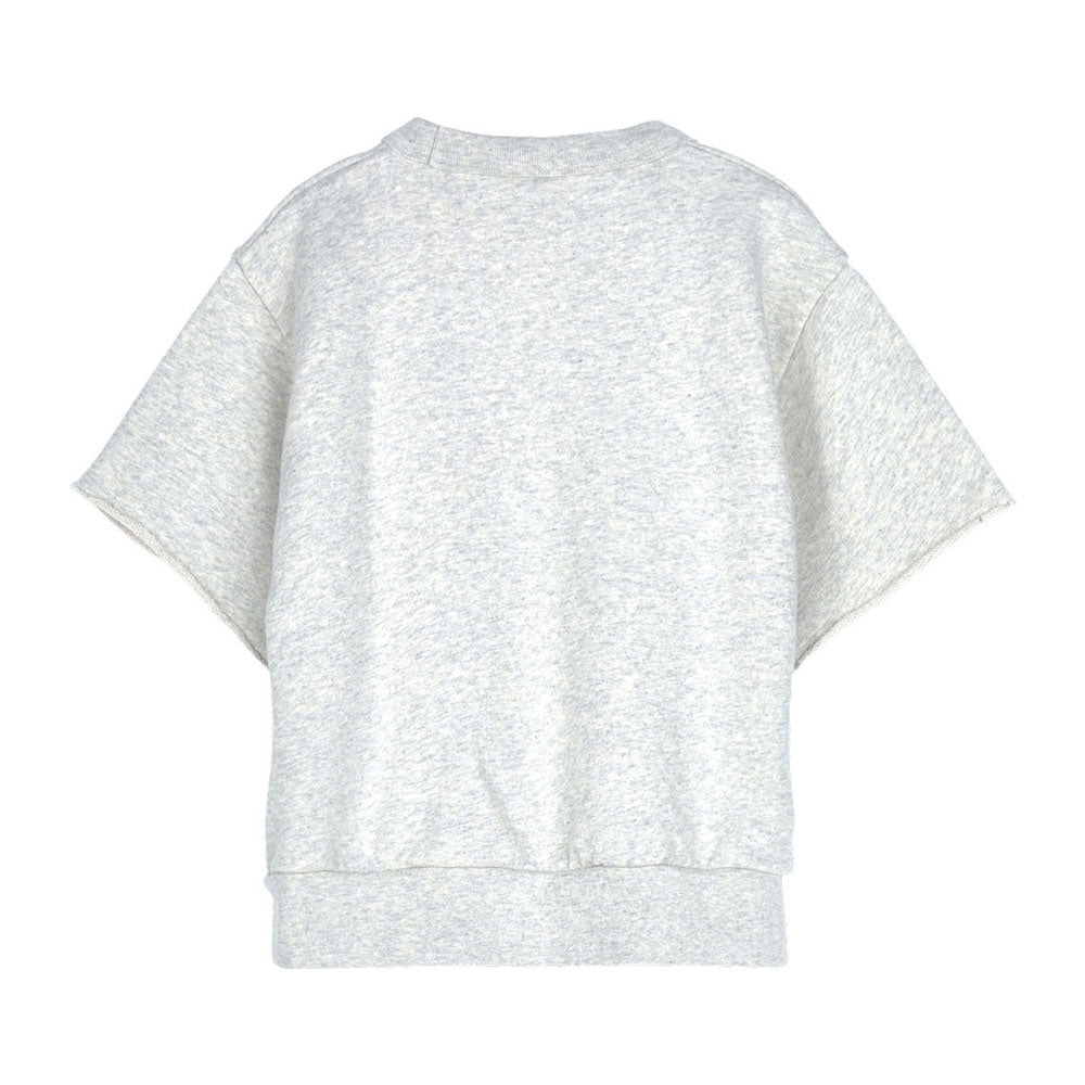 Finger in the Nose knitwear Finger in the Nose Bolt Heather Ecru Macaroni - Short Sleeve Sweater