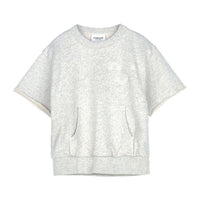 Finger in the Nose knitwear Finger in the Nose Bolt Heather Ecru Macaroni - Short Sleeve Sweater