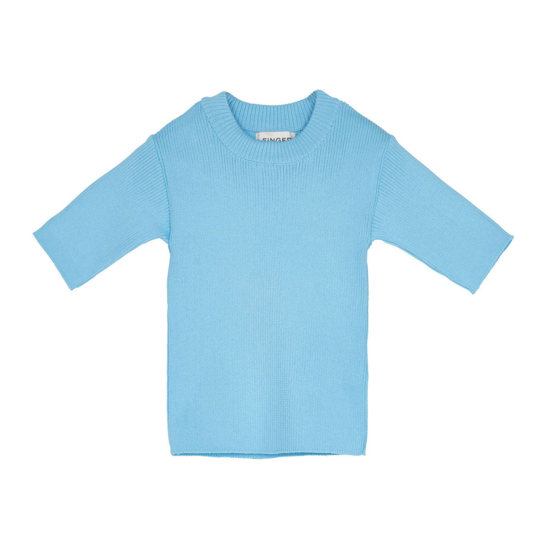 Finger in the Nose knitwear Finger in the Nose Tracy Dream Blue - Short Sleeve Jumper