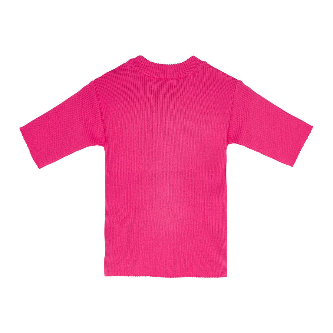 Finger in the Nose knitwear Finger in the Nose Tracy Fluo Pink - Short Sleeve Jumper