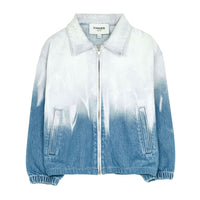 Finger in the Nose Outerwear Finger in the Nose Flame Bleached Blue Dip Dye - Oversized Fit Denim Jacket