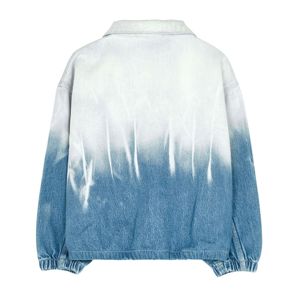 Finger in the Nose Outerwear Finger in the Nose Flame Bleached Blue Dip Dye - Oversized Fit Denim Jacket