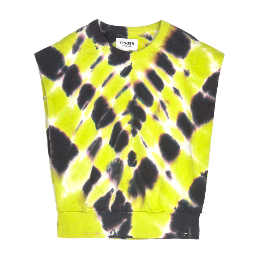 Finger in the Nose sweatshirts Finger in the Nose Carol Fluo Lime Splash - Rounded Effect Sweater