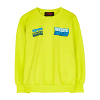 Finger in the Nose sweatshirts Finger in the Nose Wave Fluo Lime Grow Up - Loose Sweater