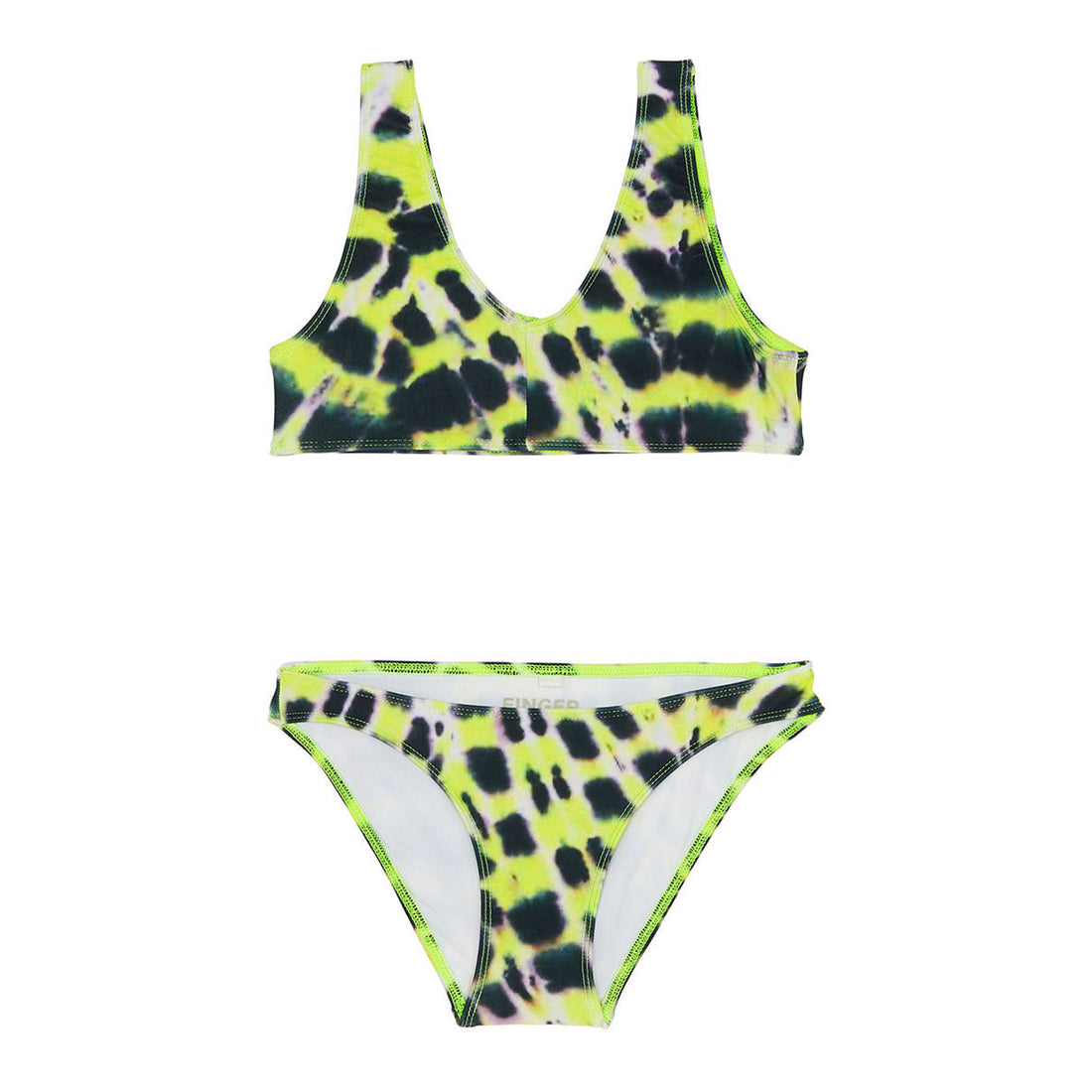 Finger in the Nose swim Finger in the Nose Bay Fluo Lime Splash - Bikini