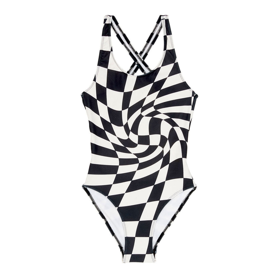 Finger in the Nose swim Finger in the Nose Olivia Black Twisted Checkers - Swimsuit
