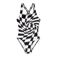 Finger in the Nose swim Finger in the Nose Olivia Black Twisted Checkers - Swimsuit