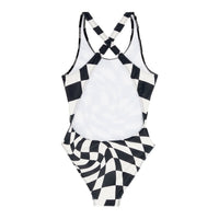 Finger in the Nose swim Finger in the Nose Olivia Black Twisted Checkers - Swimsuit