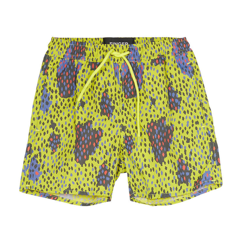 Finger in the Nose swim Finger in the Nose Poolboy Fluo Lime Stains - Swimming Shorts