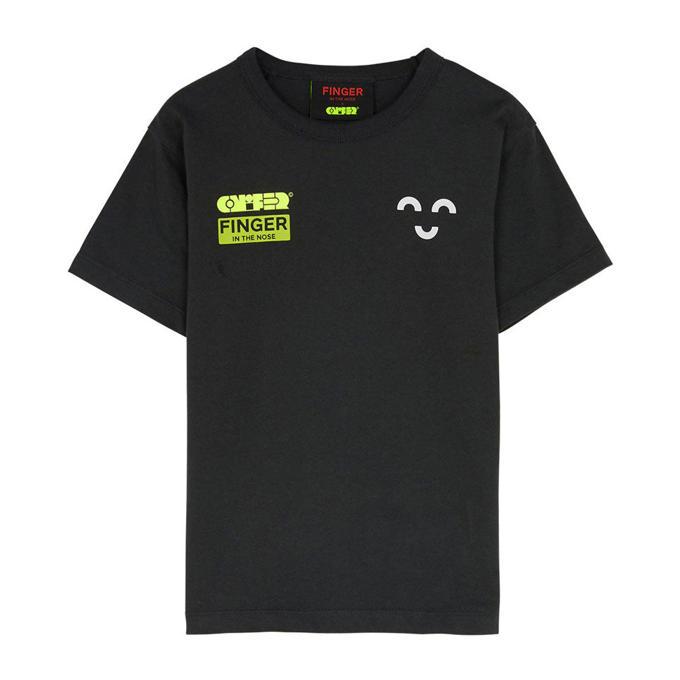 Finger in the Nose tees Finger in the Nose Prince Ash Black Perpetual - Short Sleeve T-Shirt