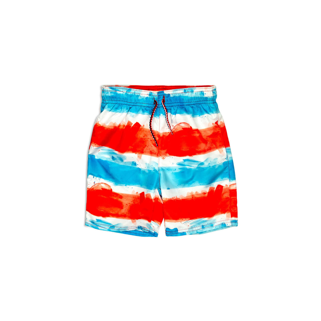 Appaman Firecracker Stripe Mid Length Swim Trunks